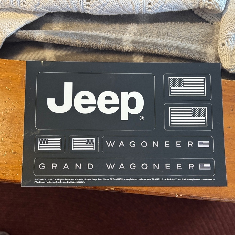 Jeep Black and White Decal Set